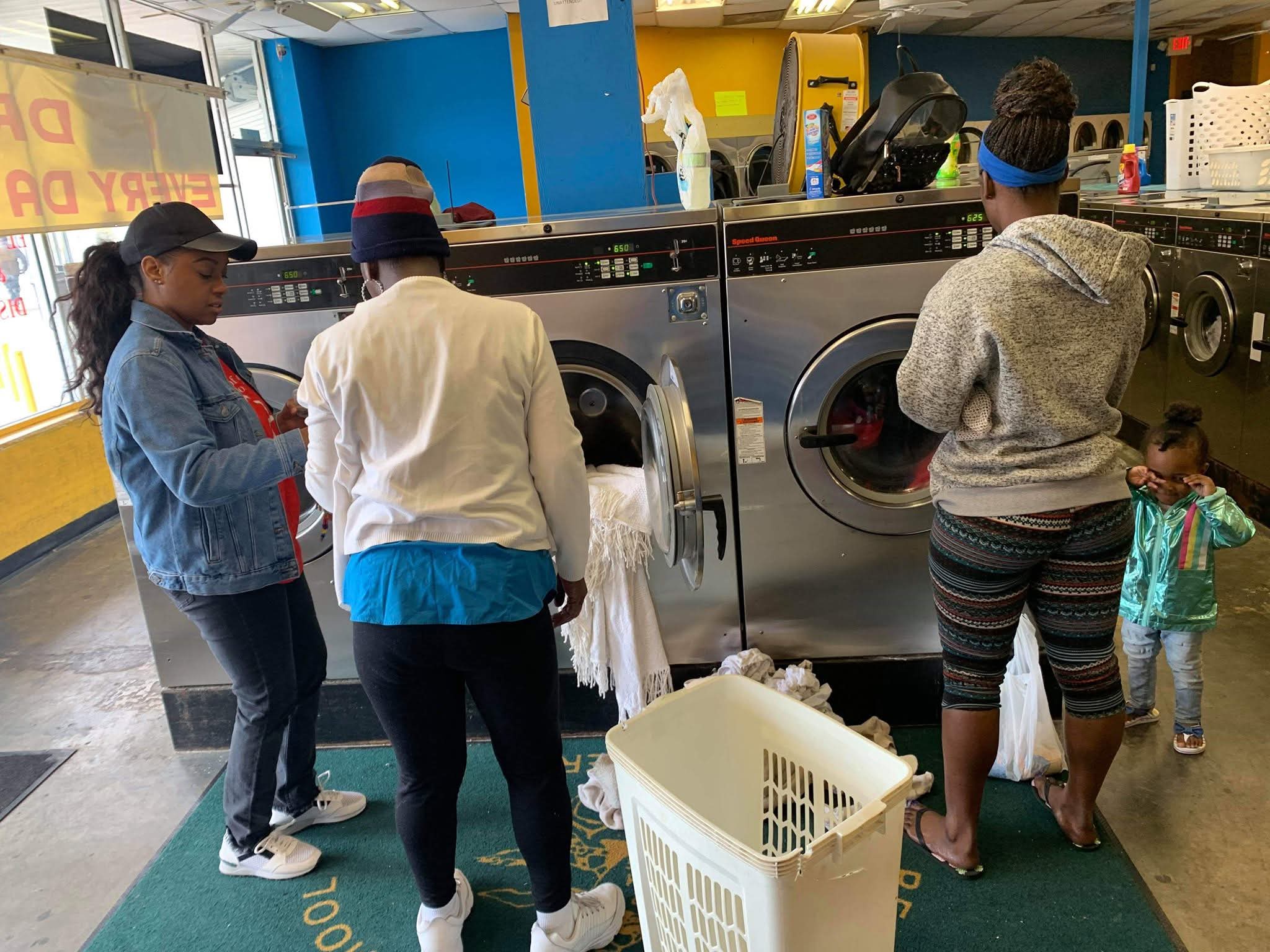 Community laundromat outreach program