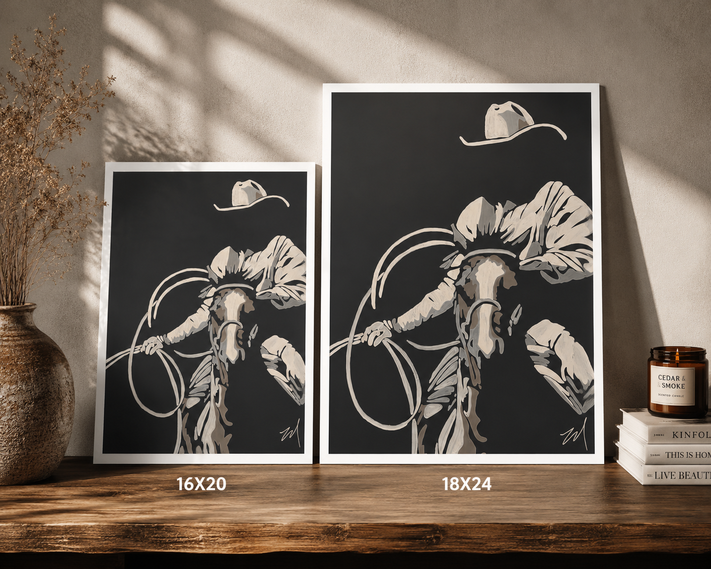 Cowboy Silhouette — Print
