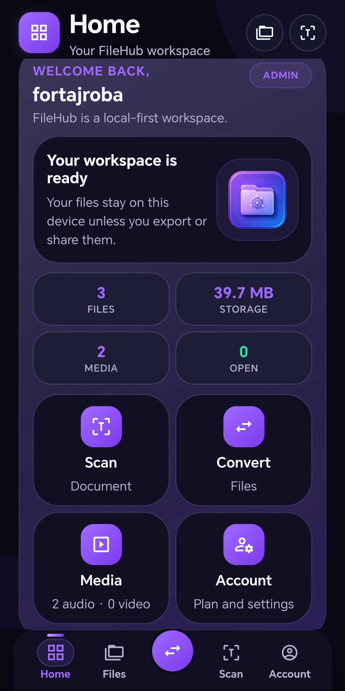 FileHub screenshot 2