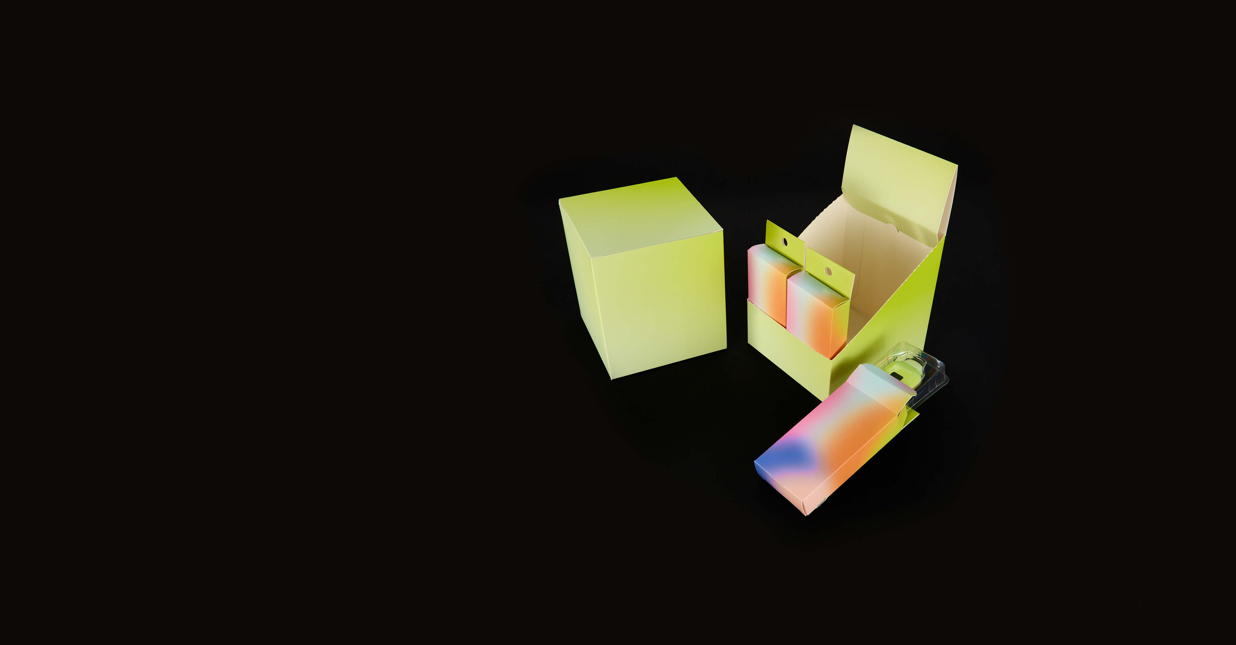Plastic Insert Paper Slide Box packaging system