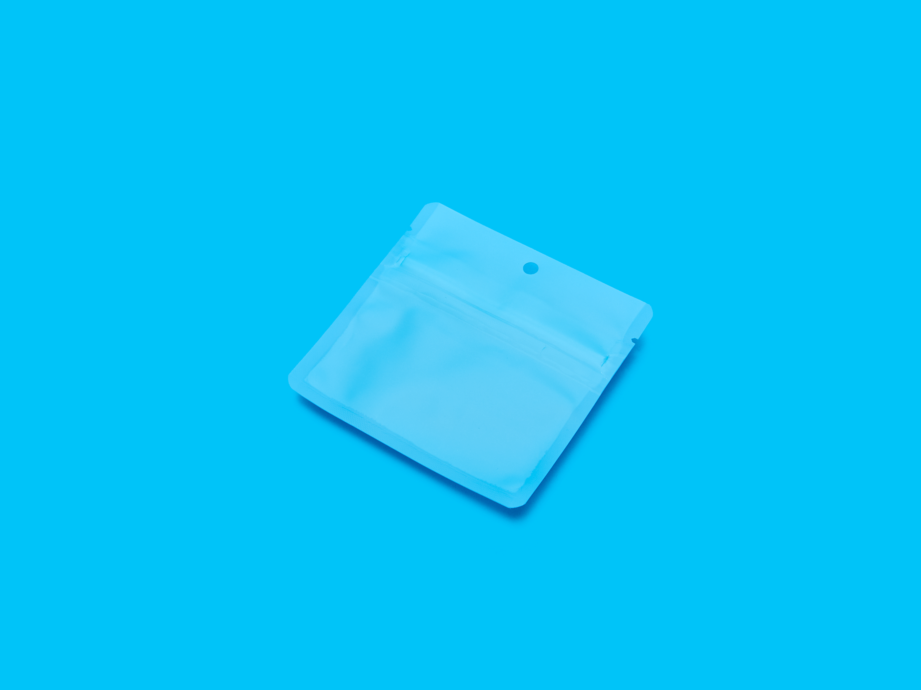 Empty frosted vaporizer mylar bag