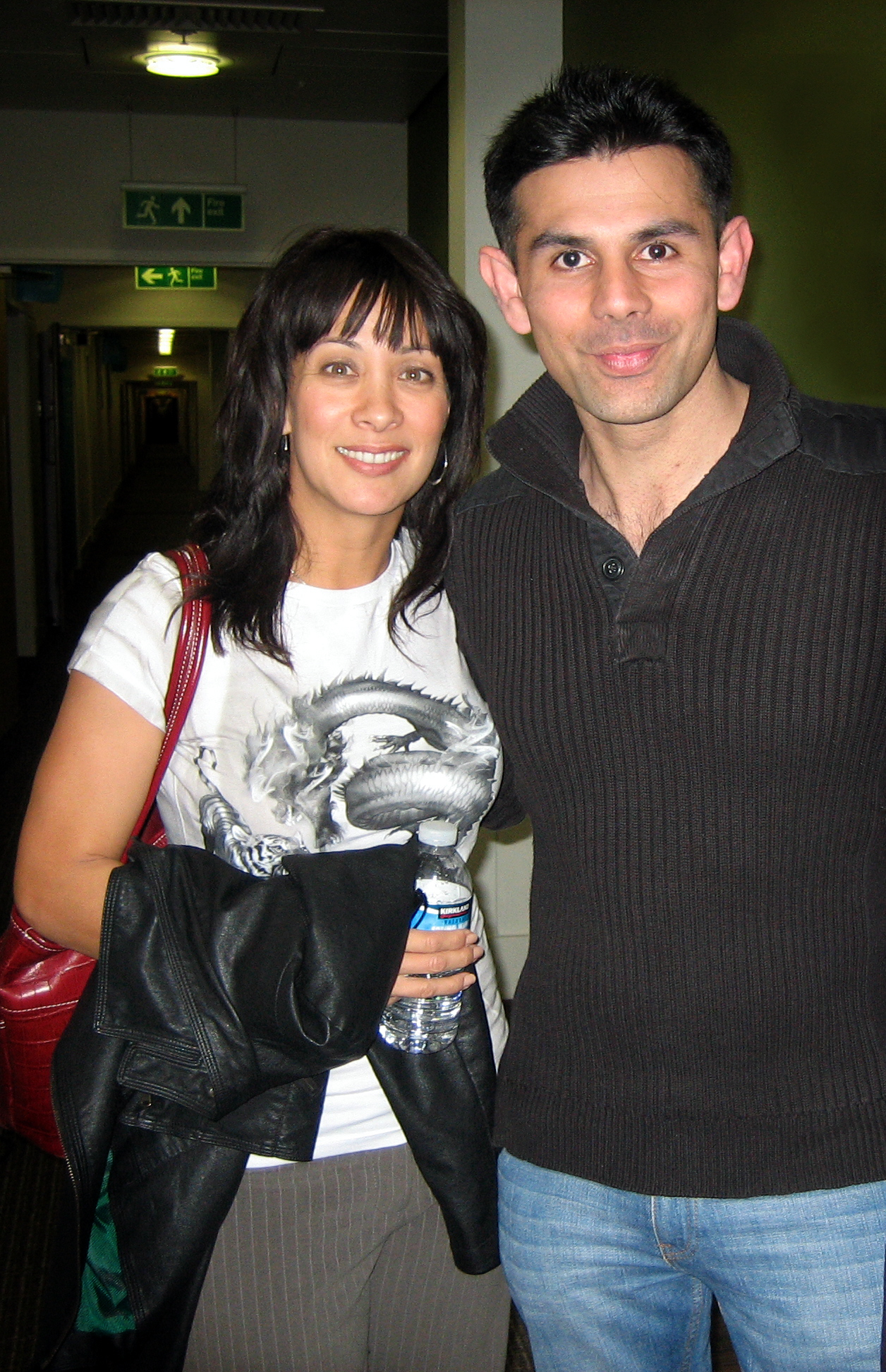 Fiaz Rafiq with Diana Lee Inosanto in London