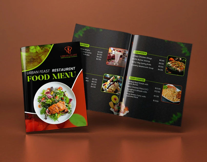 Urban Feast Menu — Menu Design