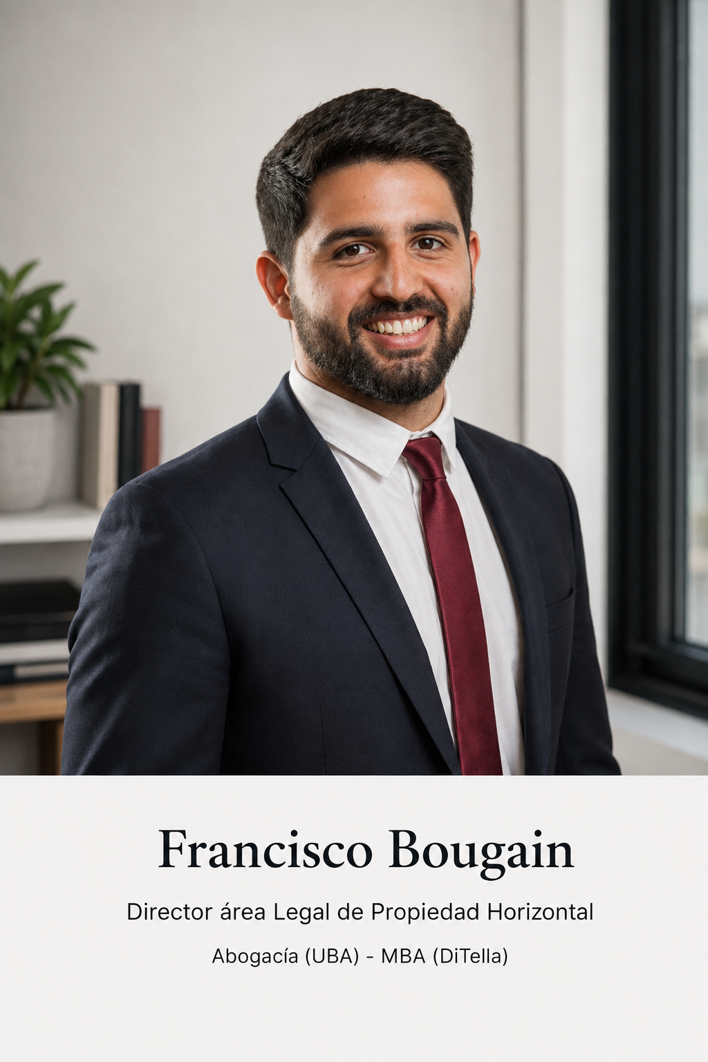 Retrato profesional de Francisco Bougain