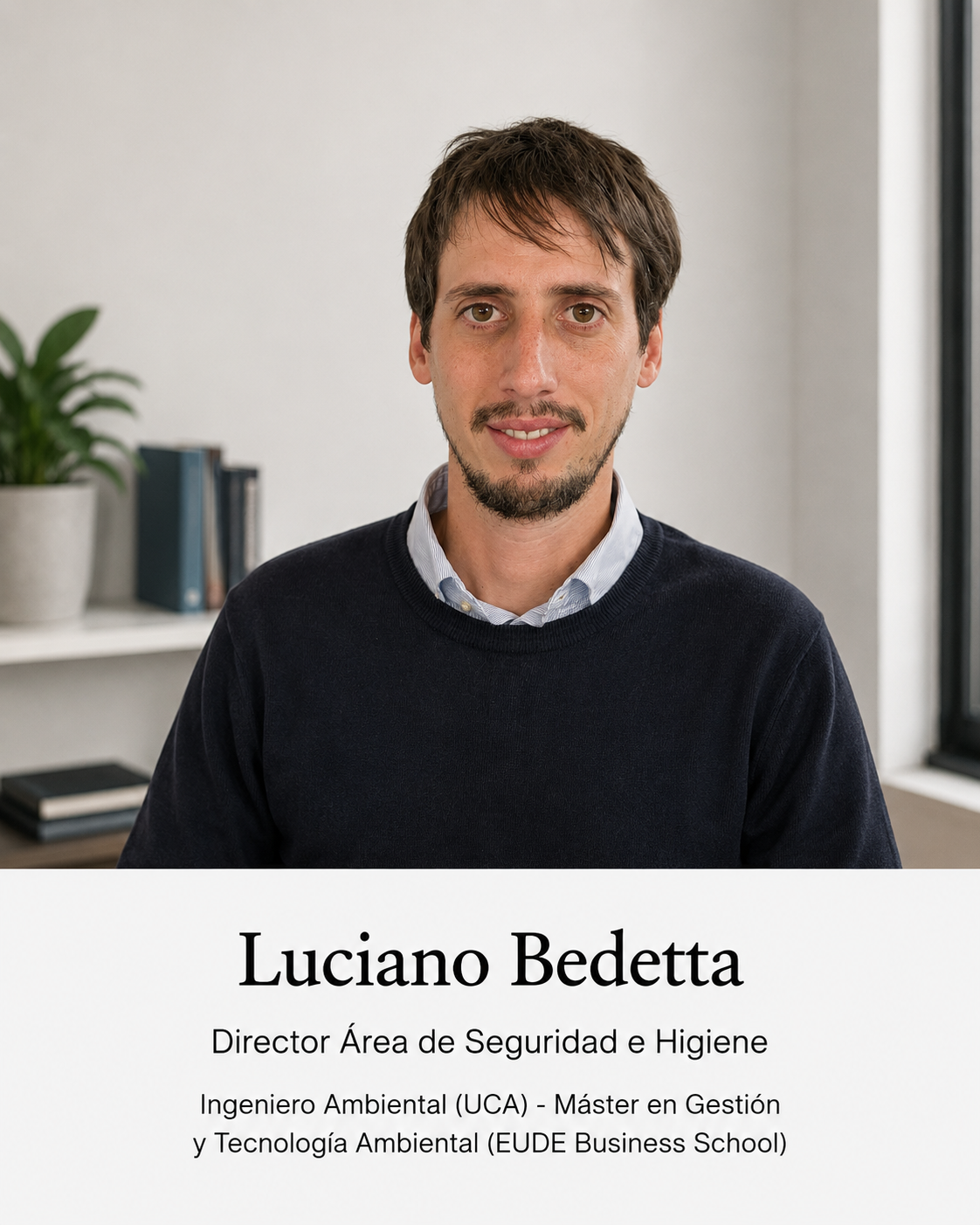 Retrato profesional de Luciano Bedetta