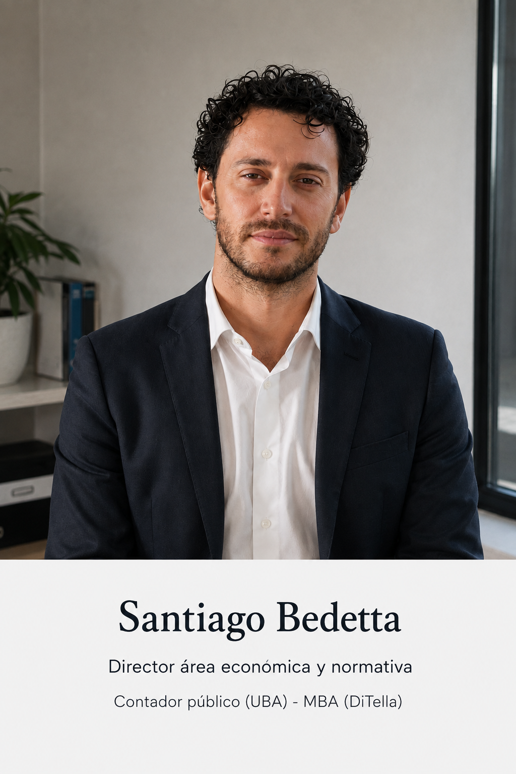 Retrato profesional de Santiago Bedetta