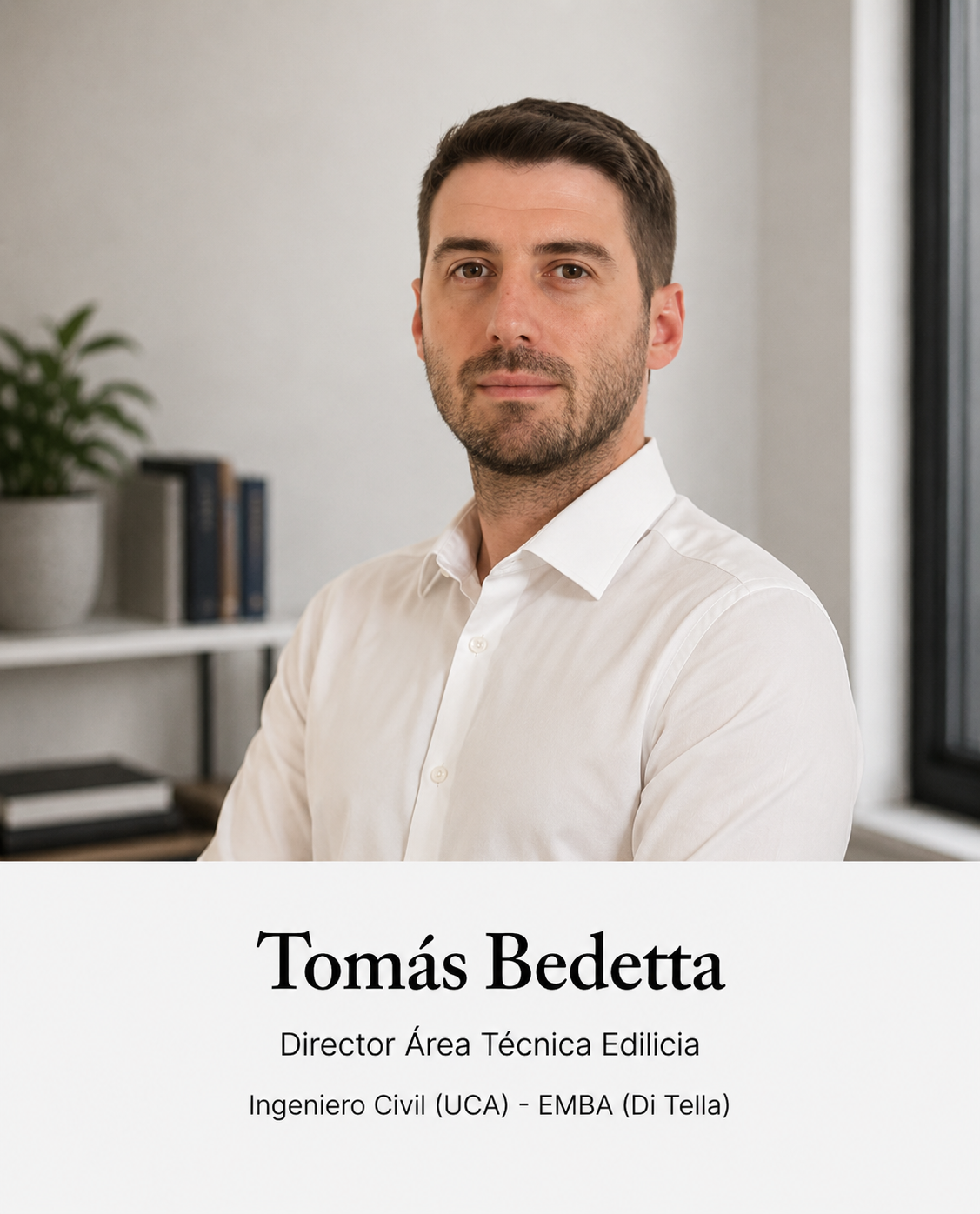 Retrato profesional de Tomás Bedetta