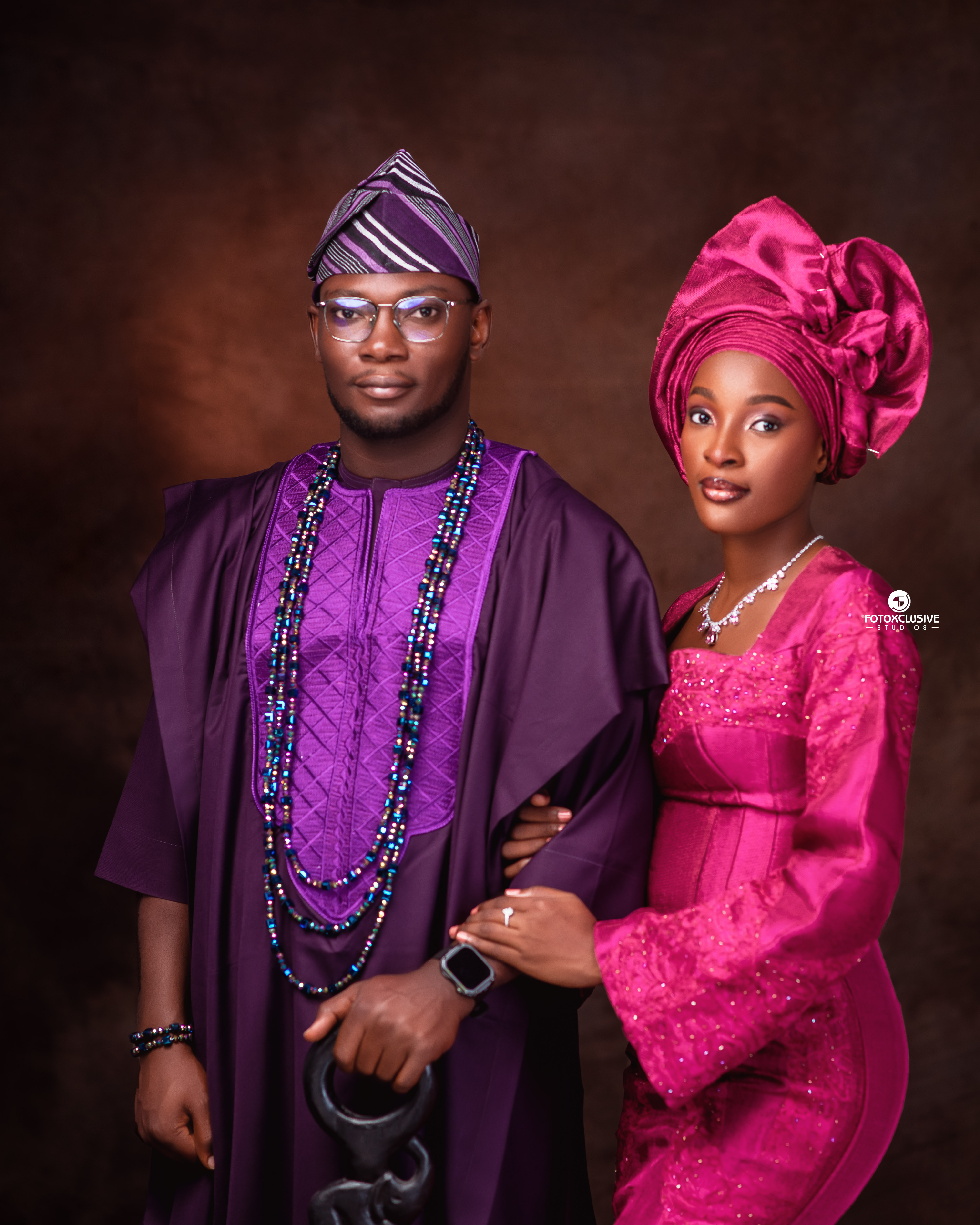 Joy & Kelechi - Elegant pose together
