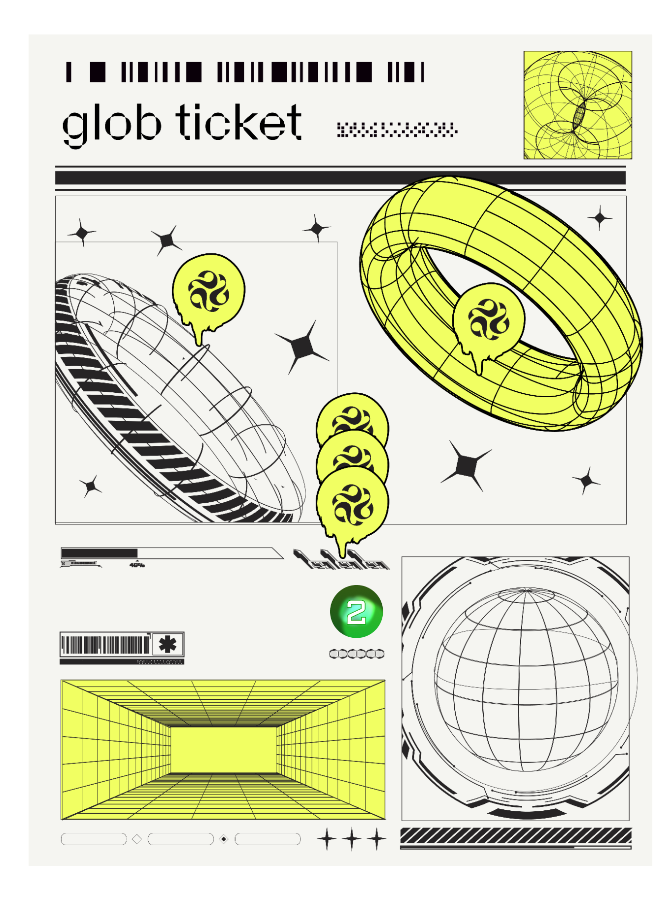 SHAGA Glob Ticket Design