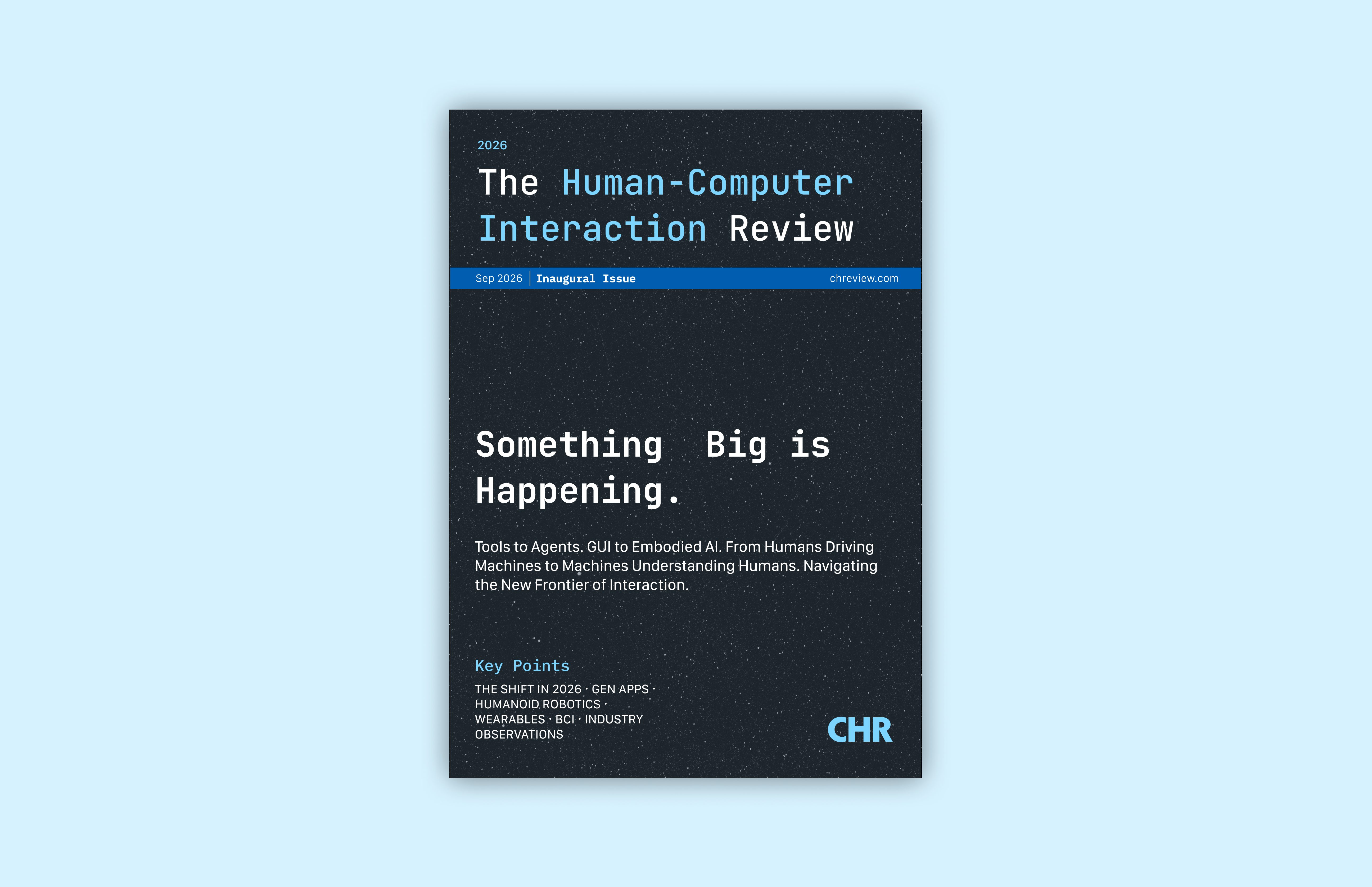 Columbia HCI Review - Inaugural Issue Magazine Cover