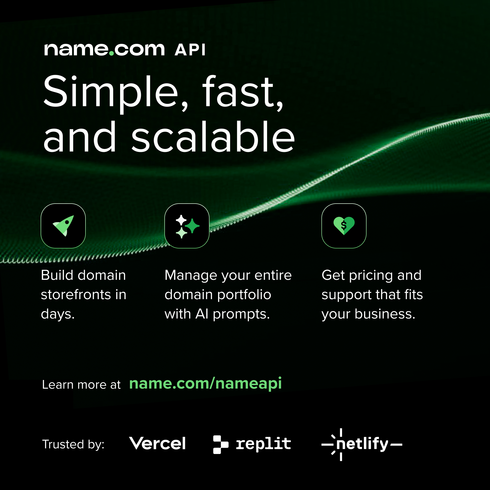 name.com API - Simple, fast, and scalable