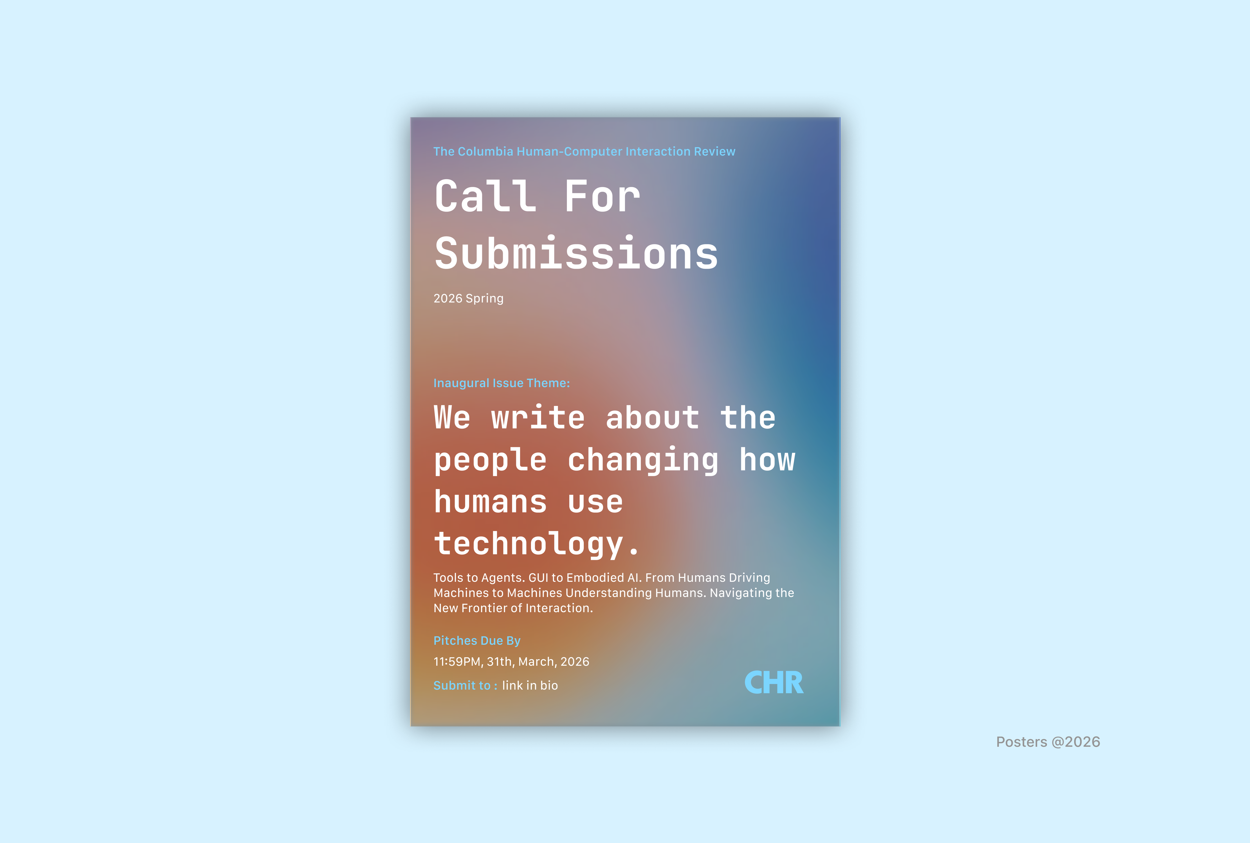 Call For Submissions Poster
