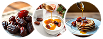 Food dishes with date syrup