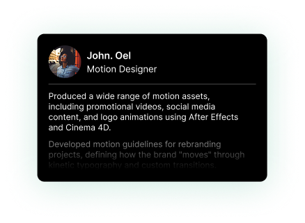 AI-generated, role-specific professional CVs