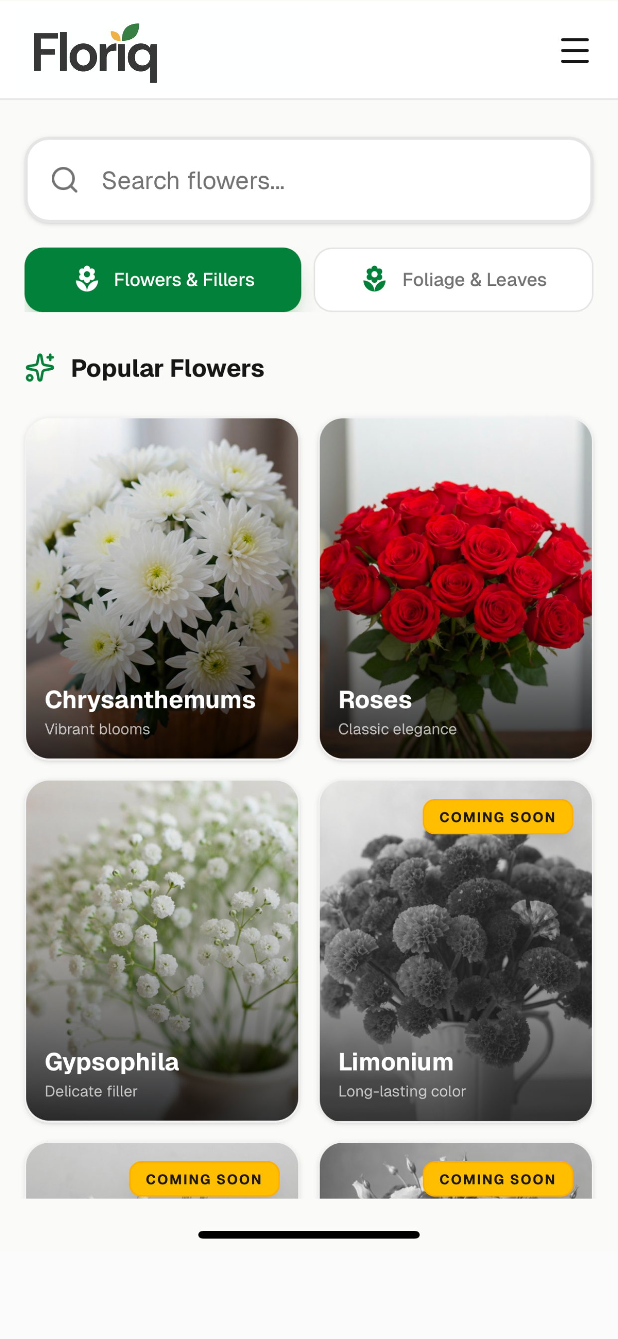 Flowers & Fillers