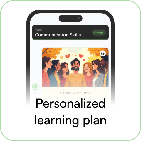 Personalized learning plan