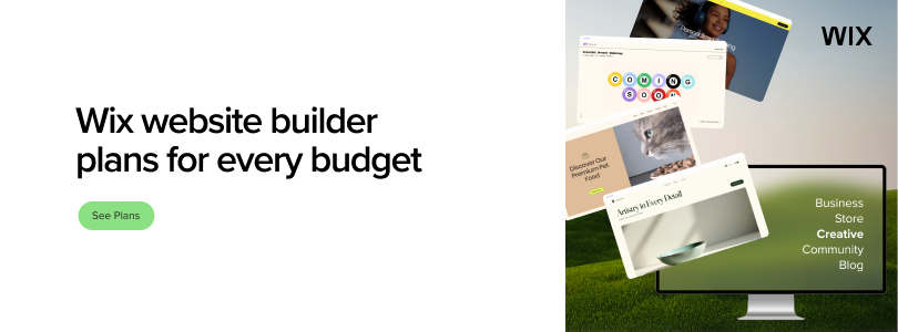 Wix website builder plans
