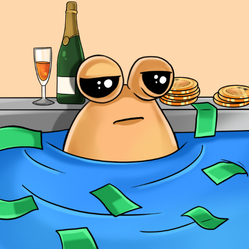 Pou living the dream
