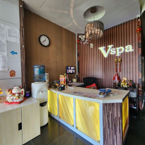 The V Spa welcome desk