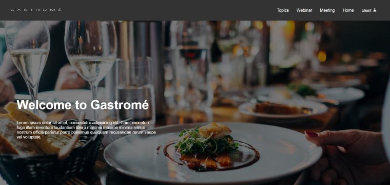 Gastromé Platform