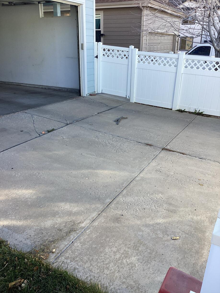 Driveway Joint Sealing - Before