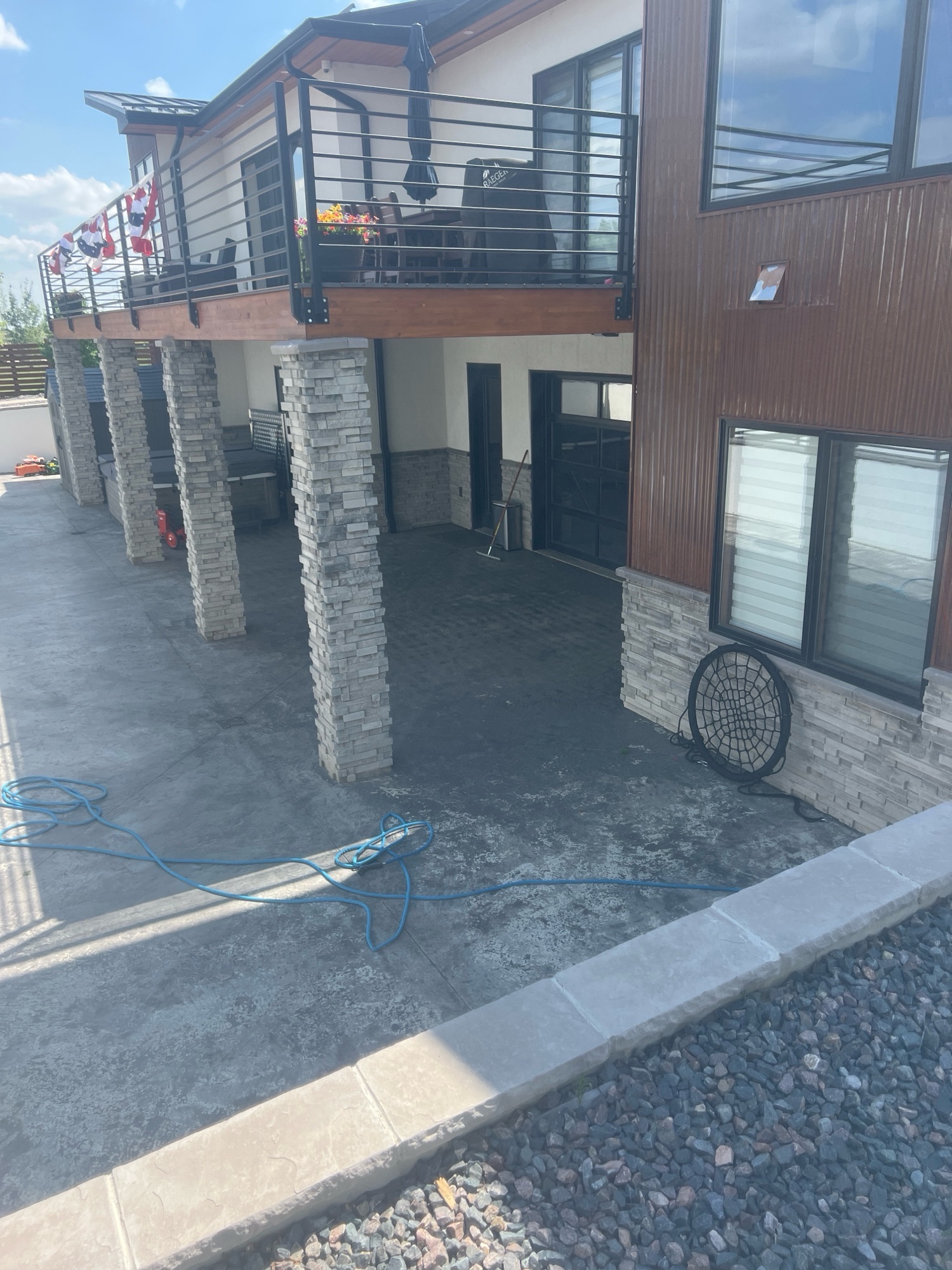 Walkout Patio VUBA Resurfacing - Before