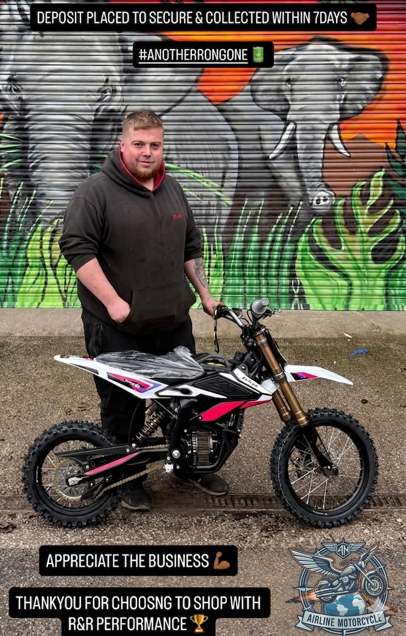 Customer with electric bike - Deposit secured