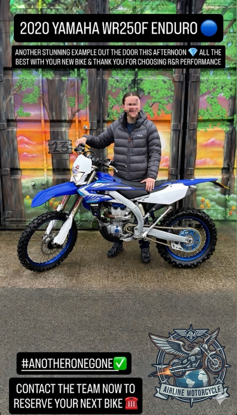 2020 Yamaha WR250F Enduro - Happy customer pickup