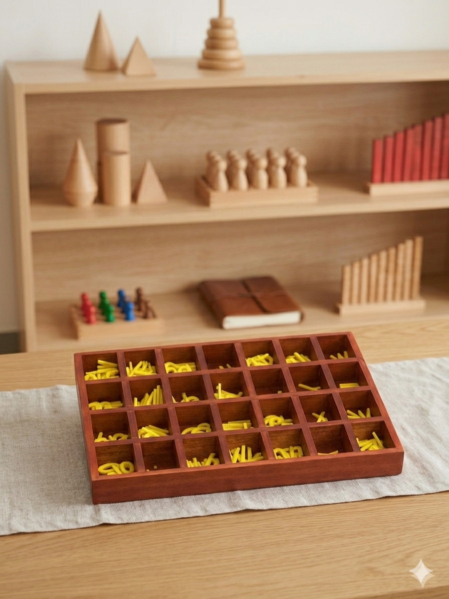 Small Movable Alphabet Tray