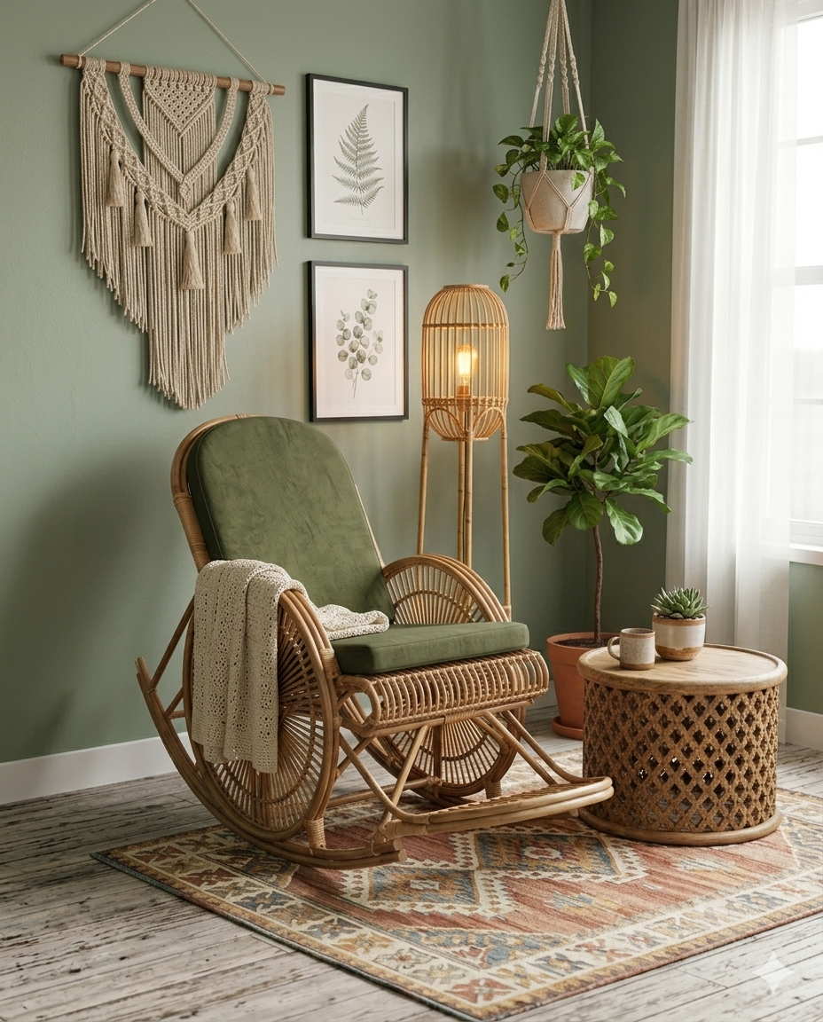 OASIS Rocking Chair in luxury home setting