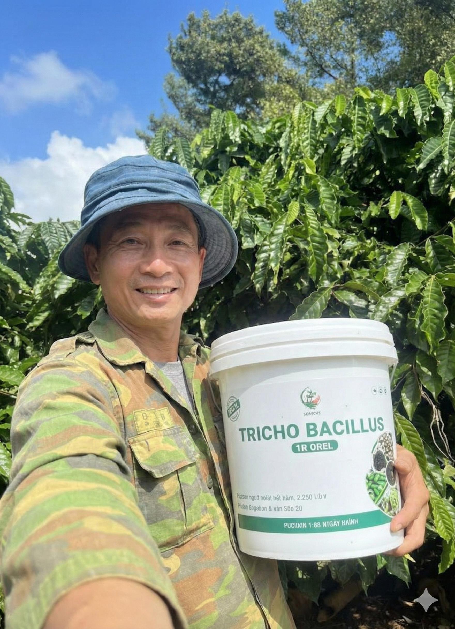 Sản phẩm Tricho Bacillus cùng người dùng trong vườn