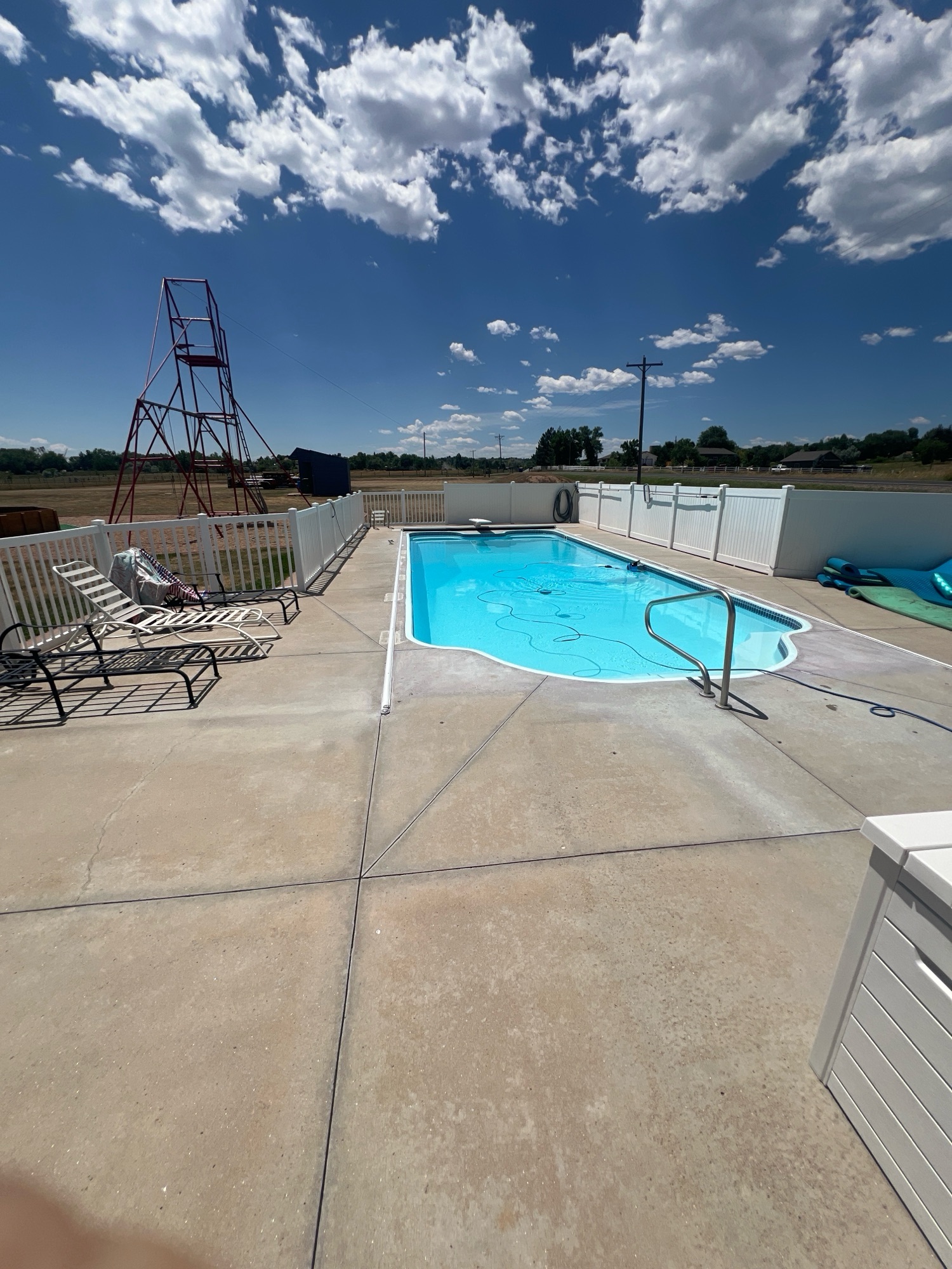 Pool Deck VUBA Stone Resurfacing - Before