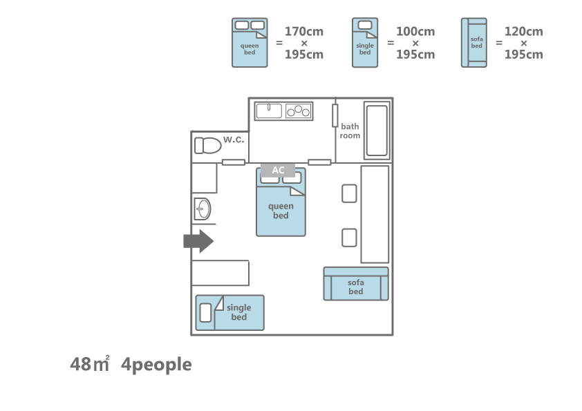 Gion Suite floor plan