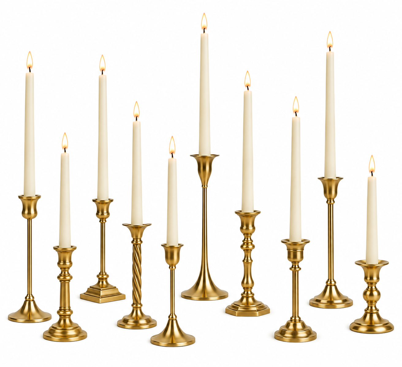 Gold Candle Holders (Individual)