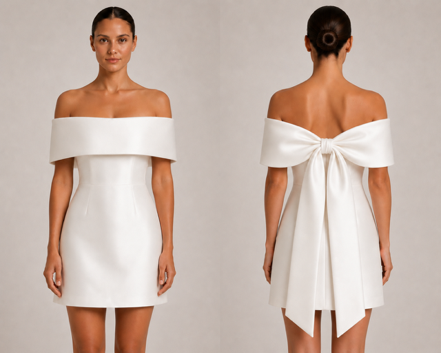 Grace — Mikado satin dress