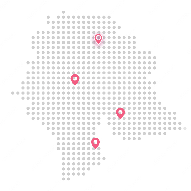 Switzerland map with locations