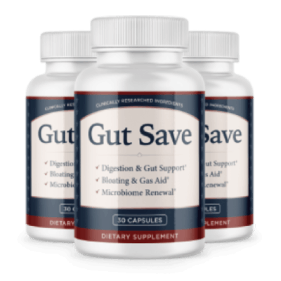 3 bottles of Gut Save bottles