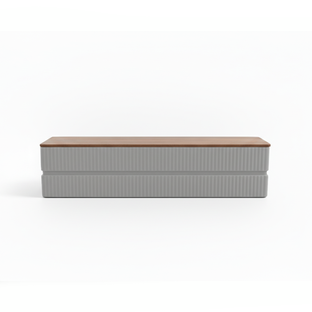 Linea Grow Module — Grey with wood lid