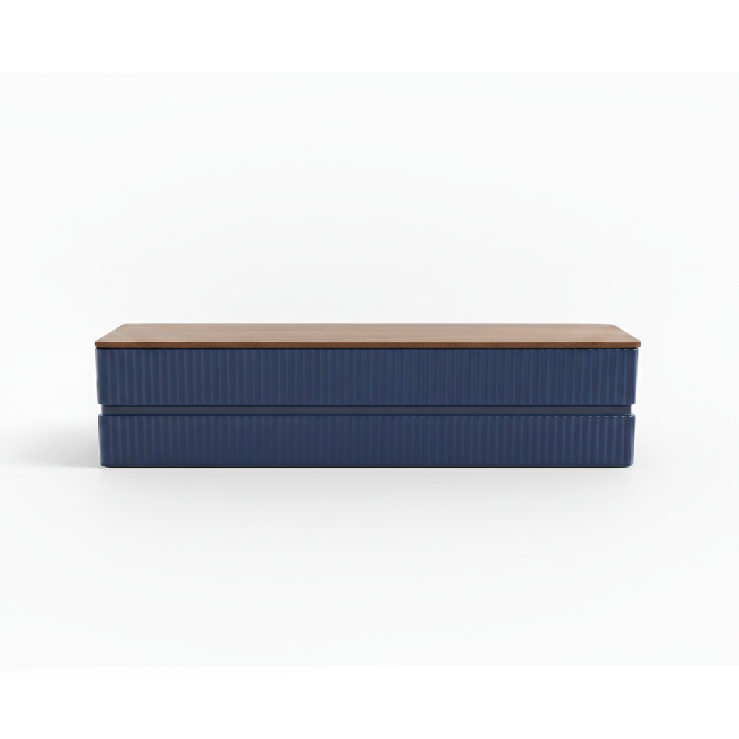 Linea Grow Module — Navy with wood lid