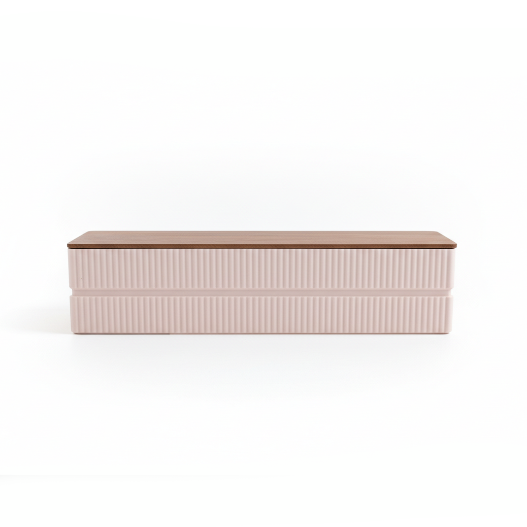 Linea Grow Module — Cream with wood lid
