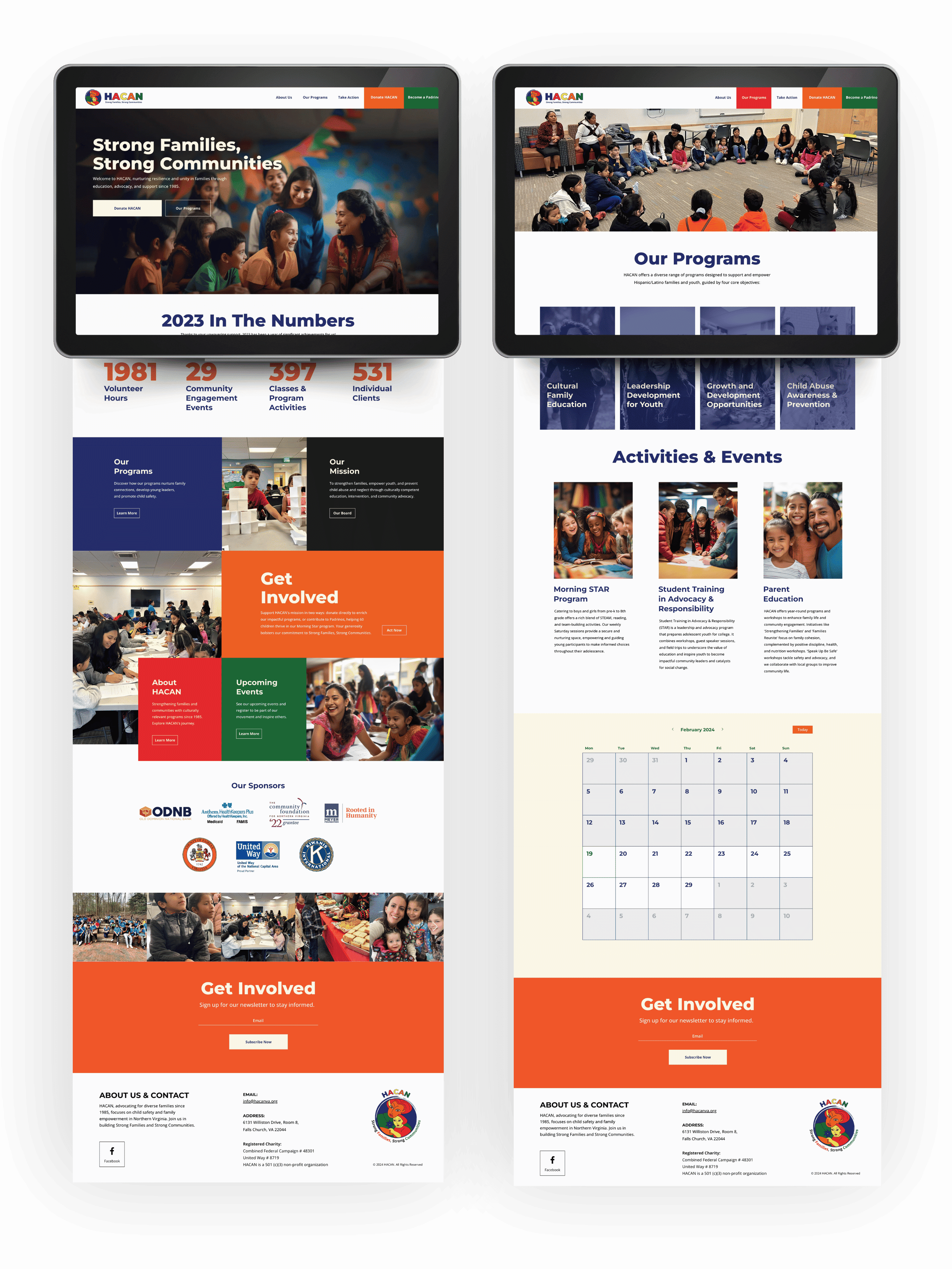 HACAN redesigned website with unified brand system, improved information architecture, and responsive layout