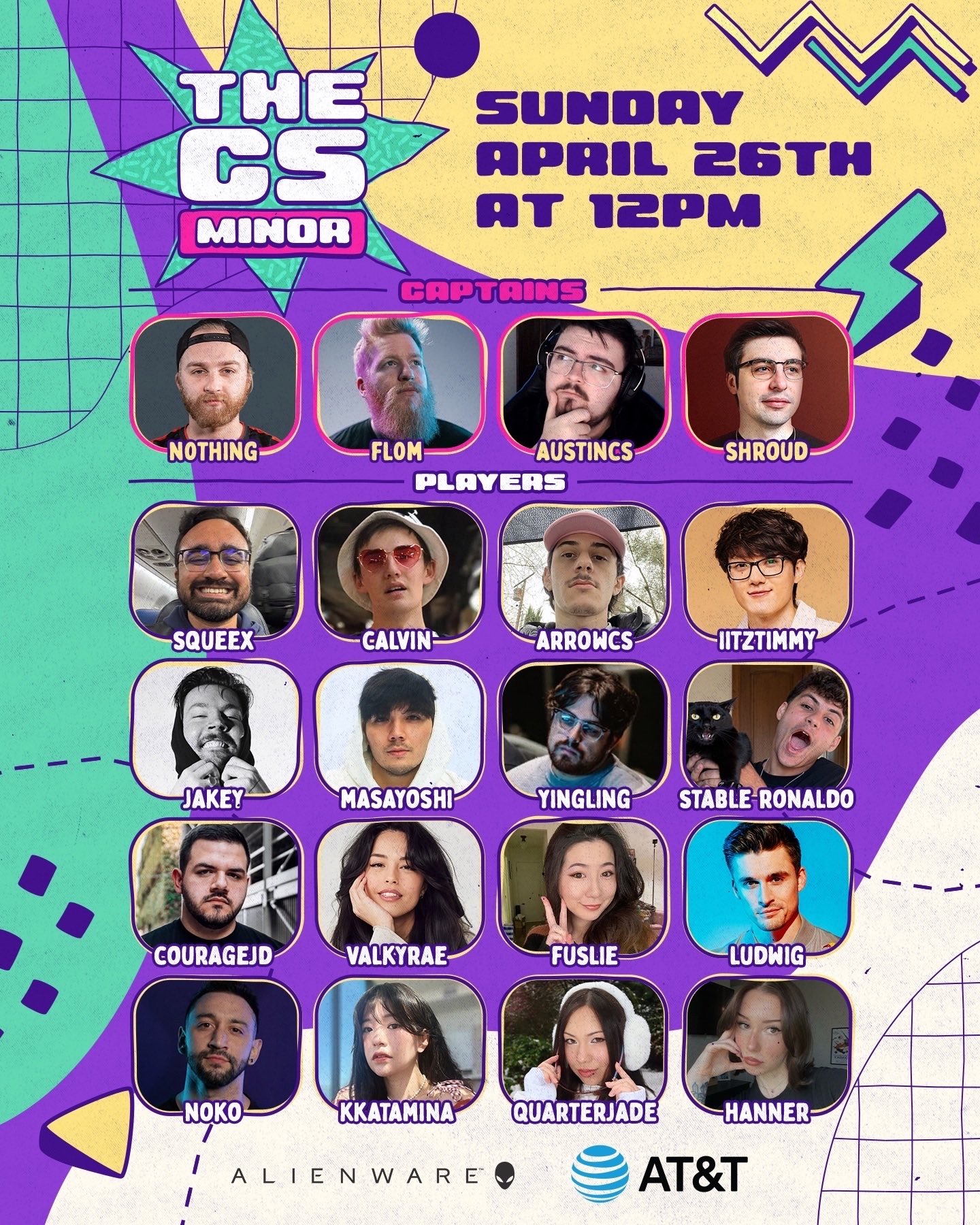 THE CS MINOR — Ludwig's Counter-Strike tournament featuring n0thing, fl0m, shroud, AustinCS as captains and 16 players