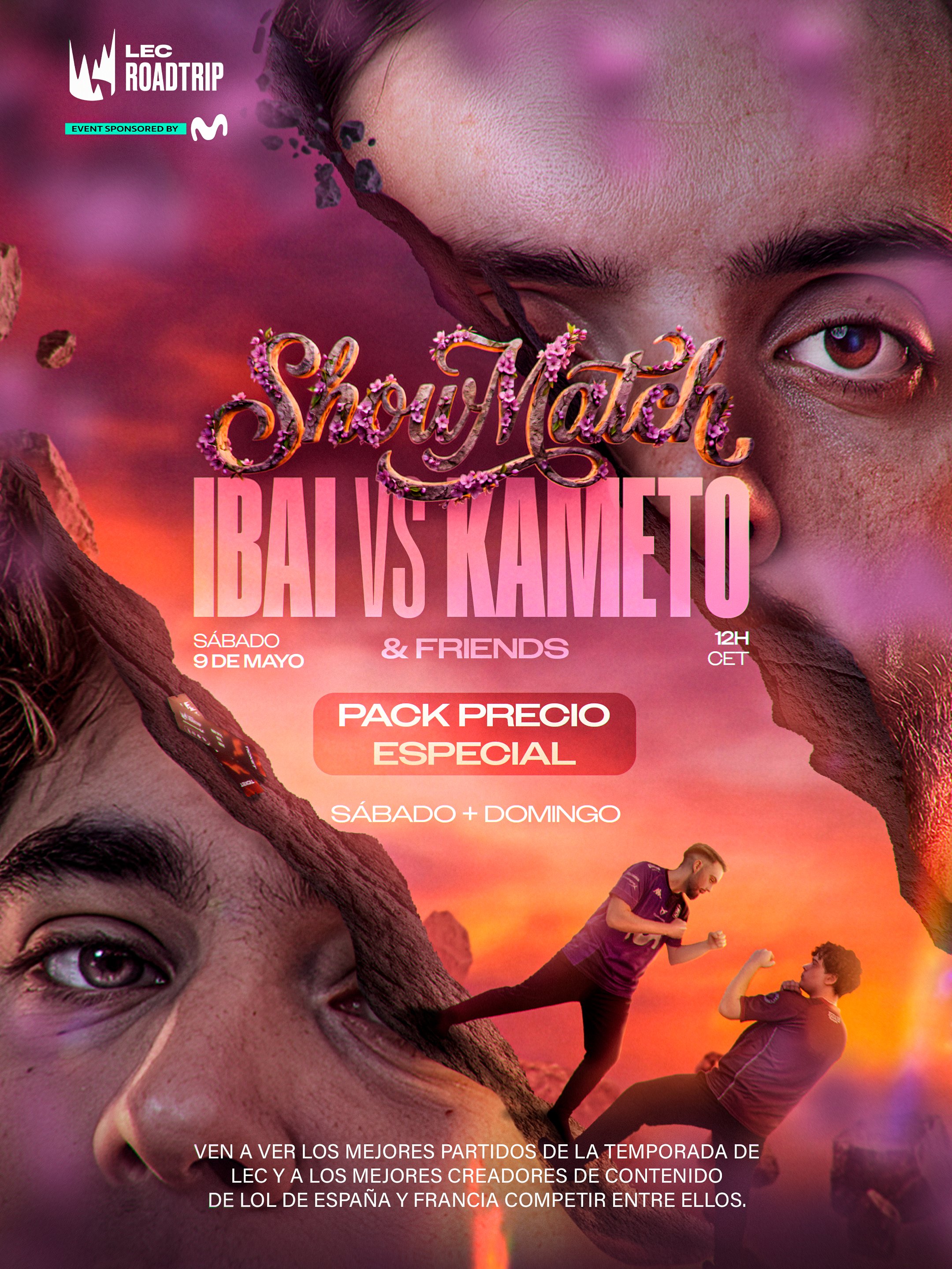 LEC Roadtrip ShowMatch Ibai vs Kameto promotional poster - May 9, 2026