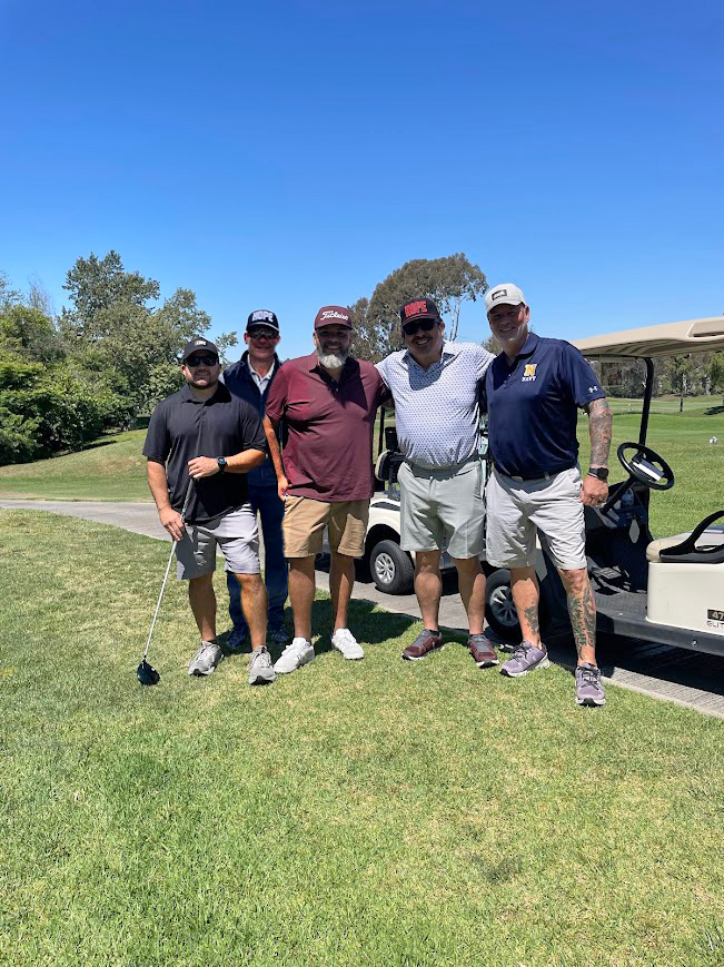 Veterans enjoying a round together