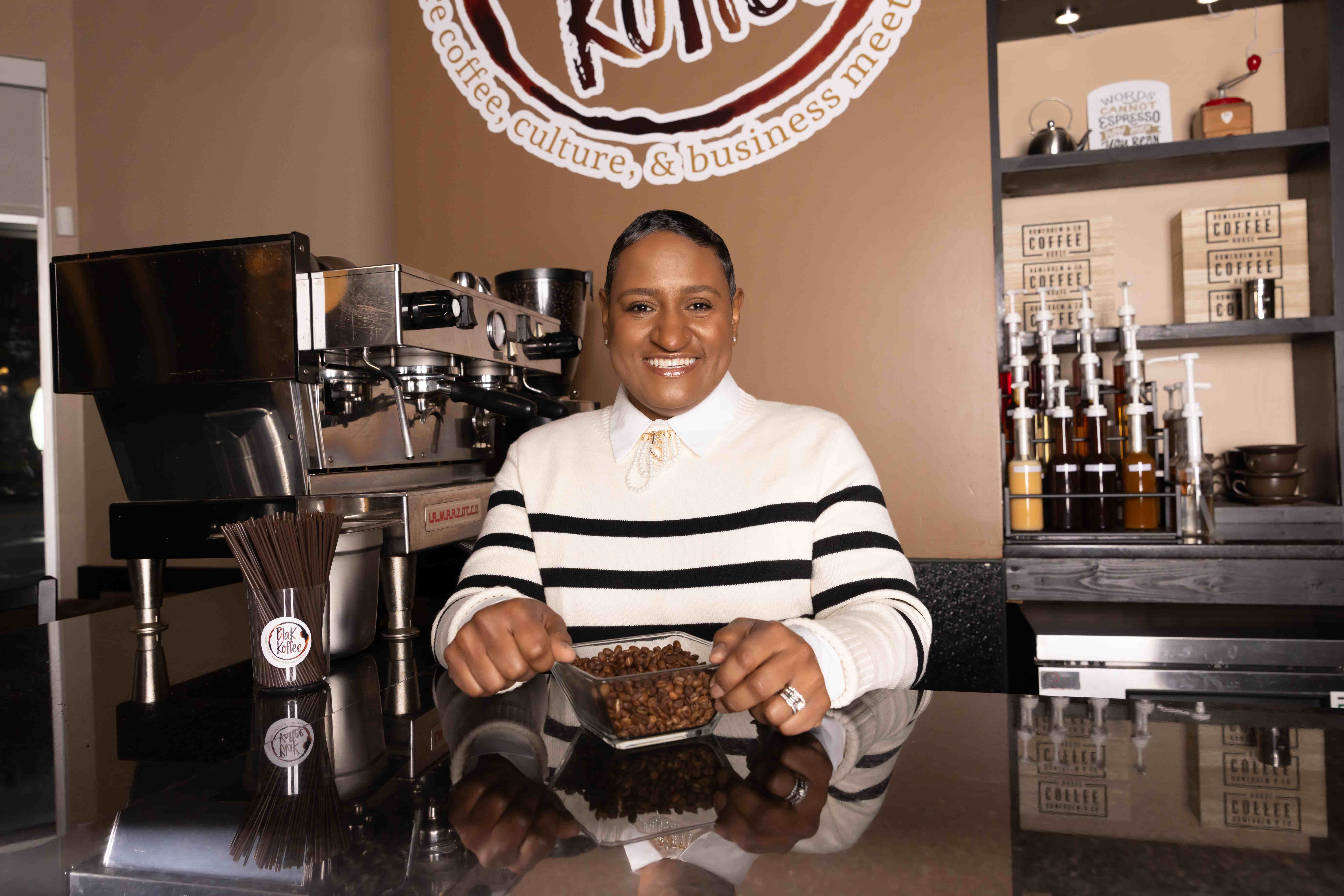 Ronyale Smith at Blak Koffee