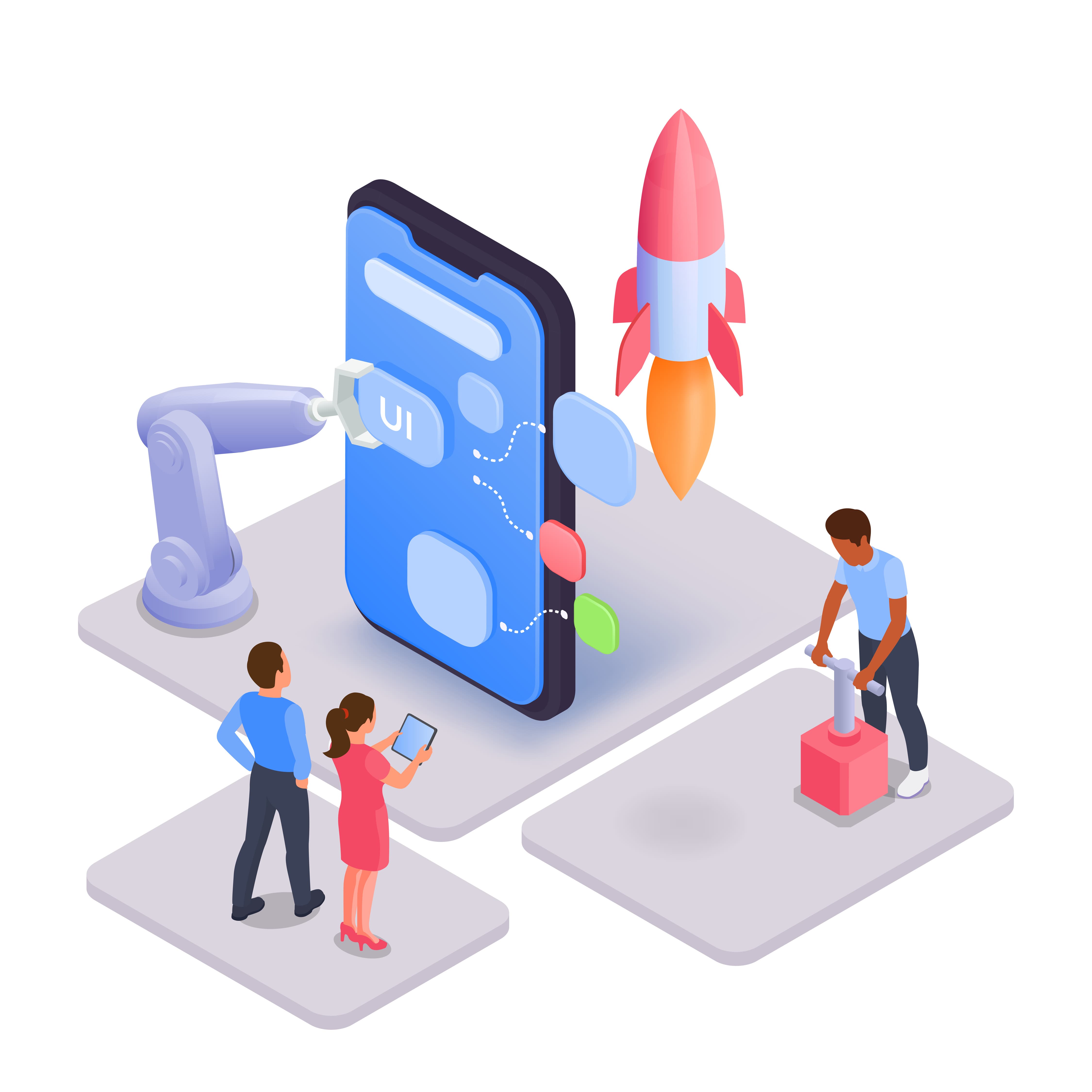 App Development Illustration