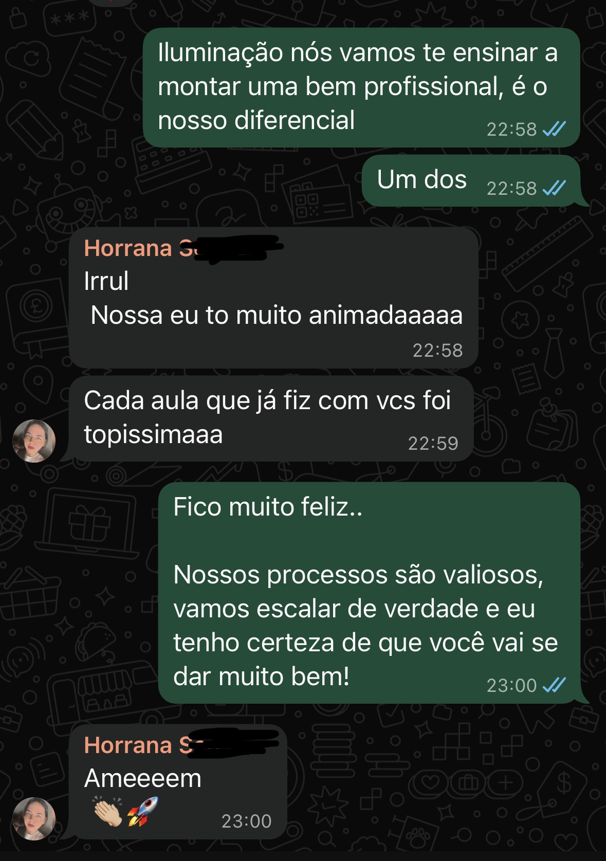 Depoimento do aluno