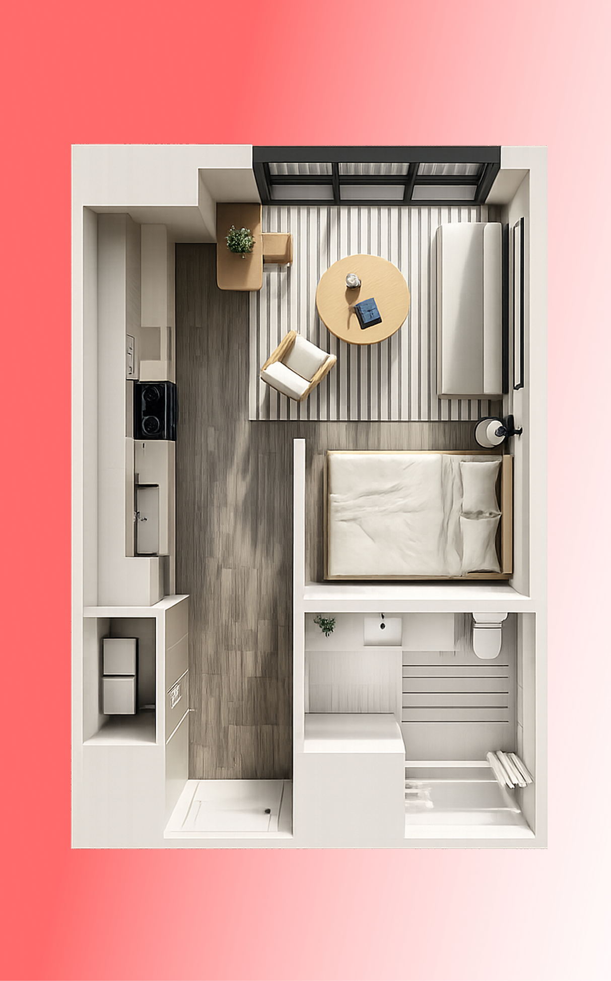 Suite 35m² floor plan