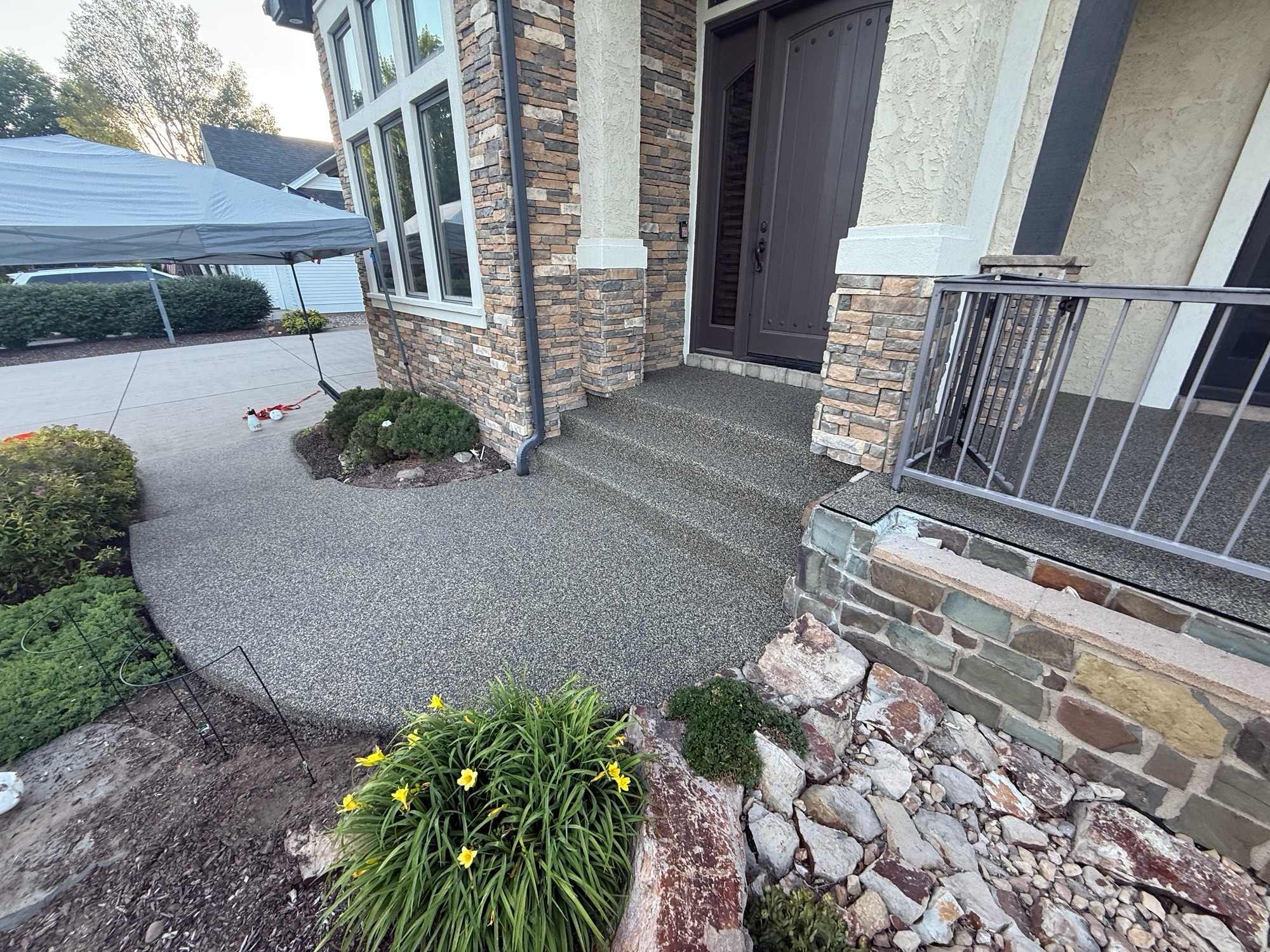 Front Entrance & Steps VUBA Resurfacing - After