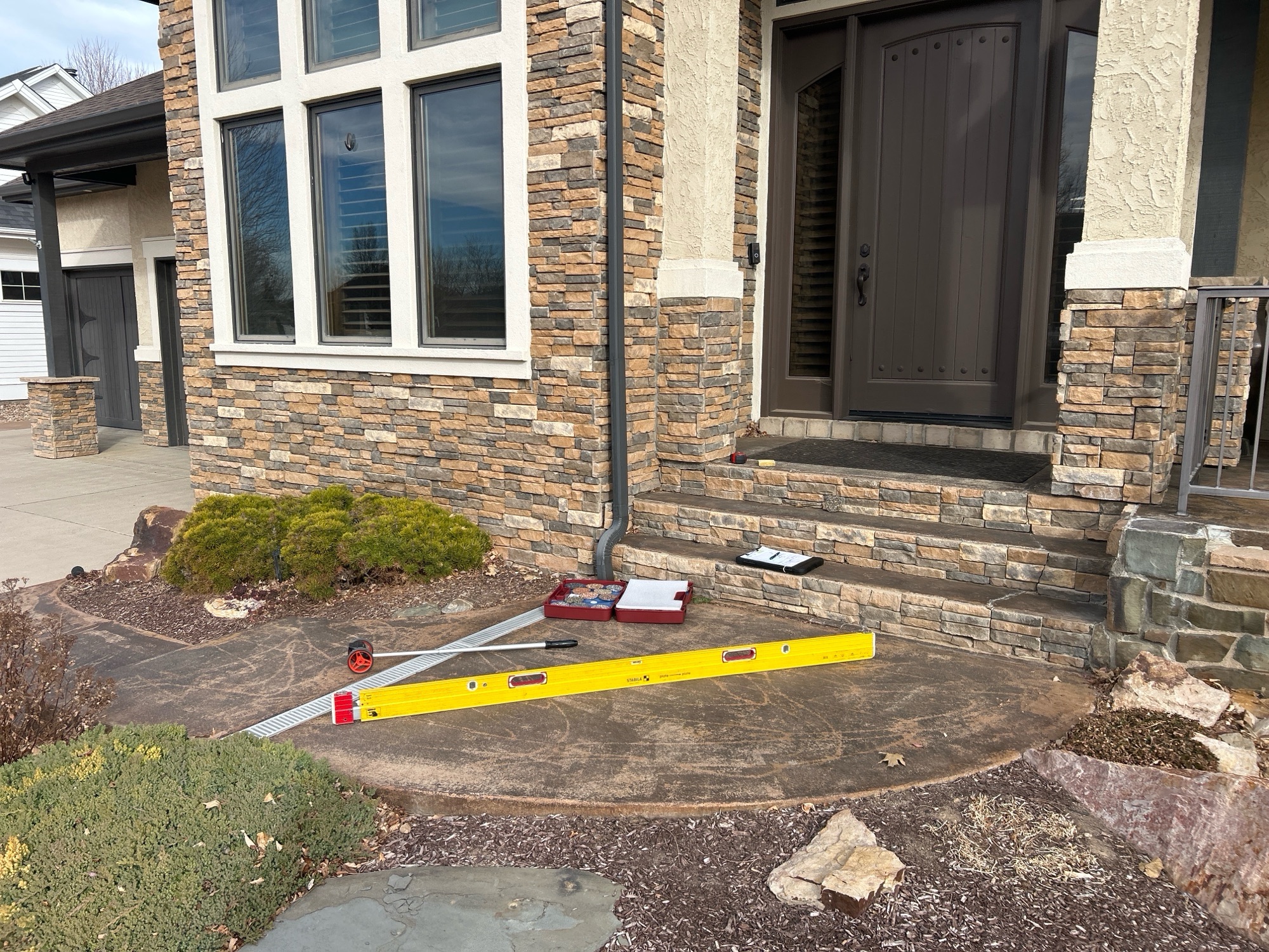 Front Entrance & Steps VUBA Resurfacing - Before